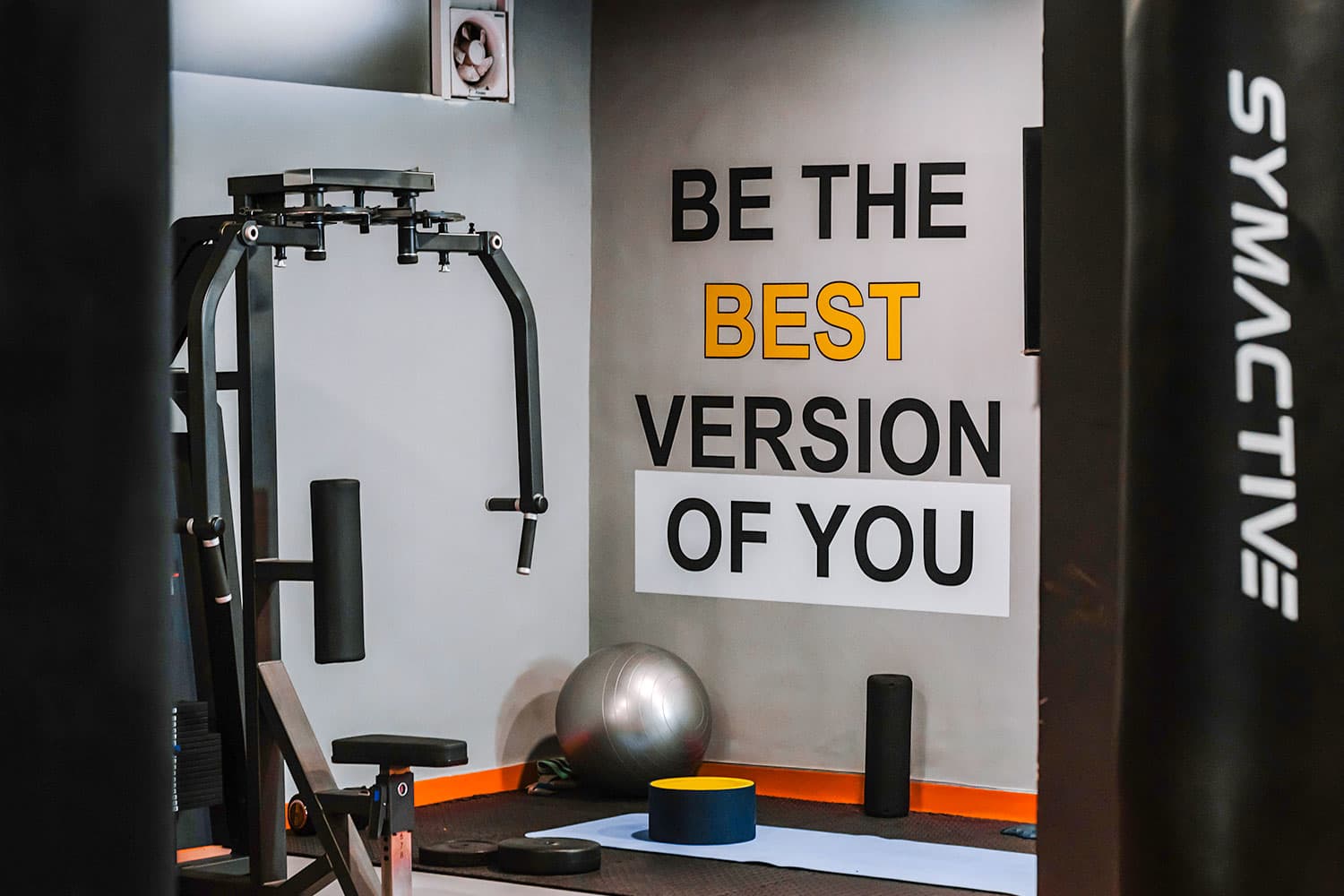 Gym wall: be the best version of you